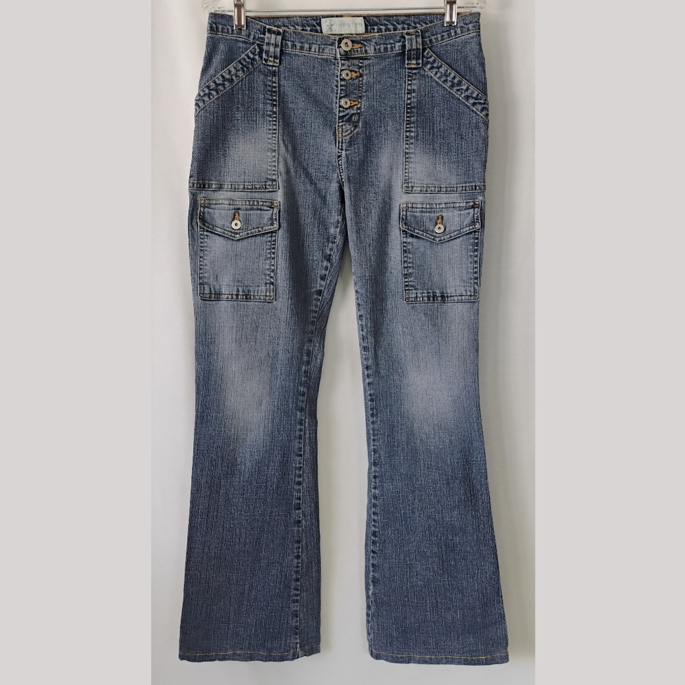 Women's Size 9 Arizona Jeans Co Hipster Vintage 90s Boot Cut Jeans Button Fly